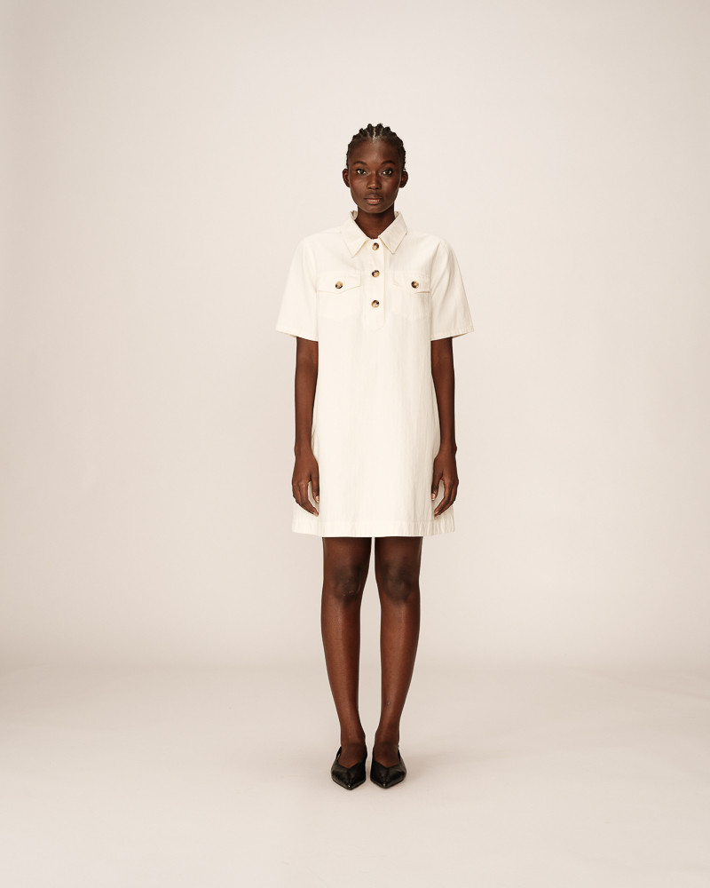 grace & mila ROBE COURTE ECRU PHILINE