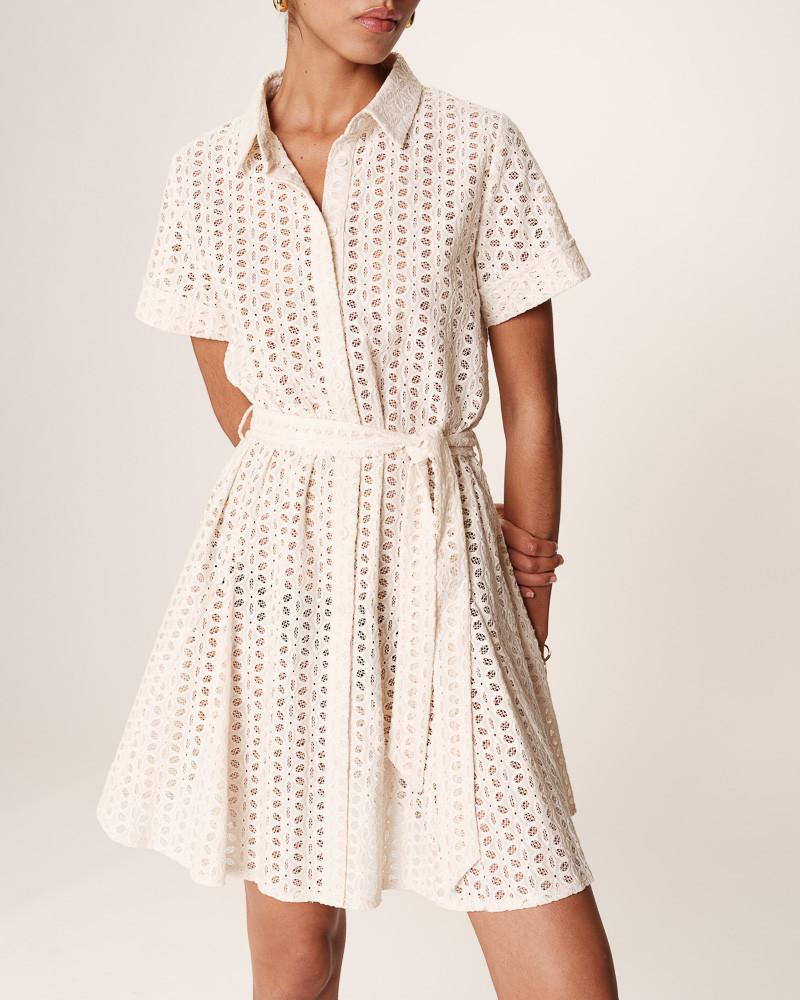 Grace & Mila ROBE COURTE ECRU ROMANE