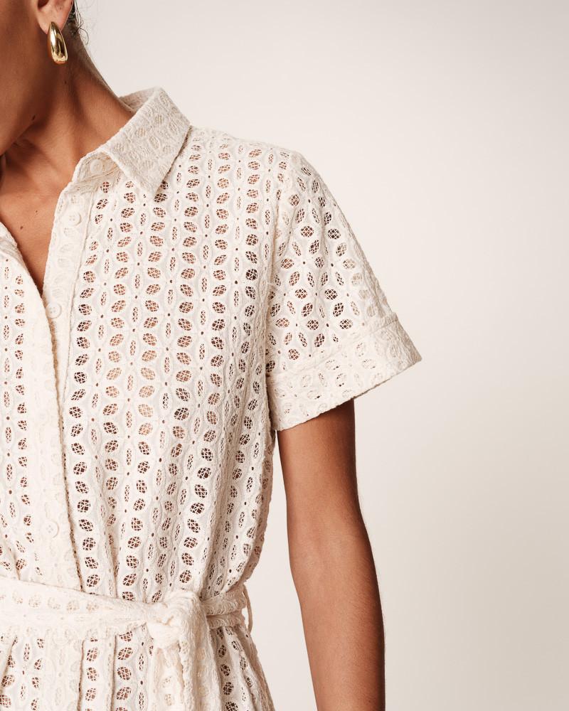 Grace & Mila ROBE COURTE ECRU ROMANE