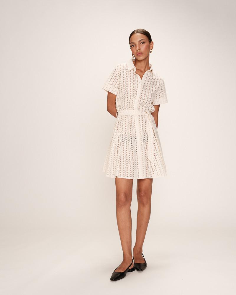 grace & mila ROBE COURTE ECRU ROMANE