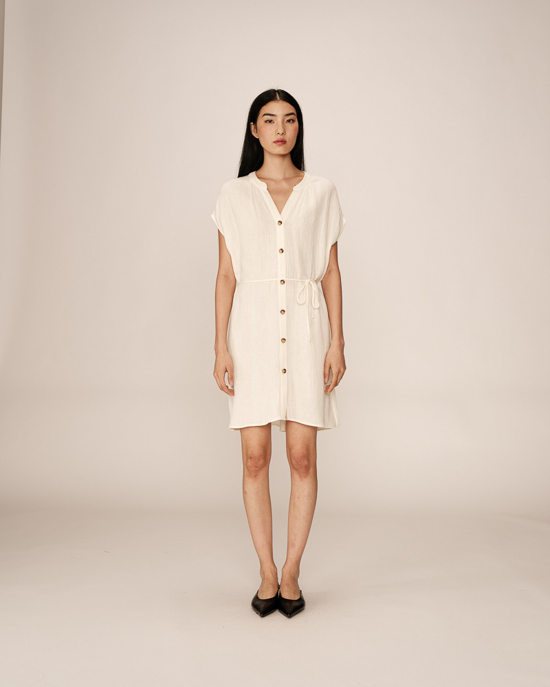 Grace & Mila ROBE COURTE ECRU ROZANA