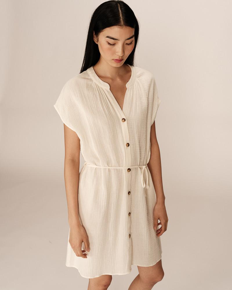 grace & mila ROBE COURTE ECRU ROZANA