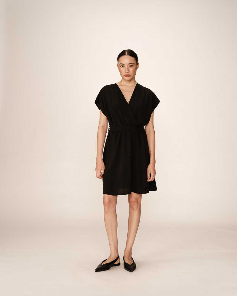 Grace & Mila ROBE COURTE NOIR PAPAYE