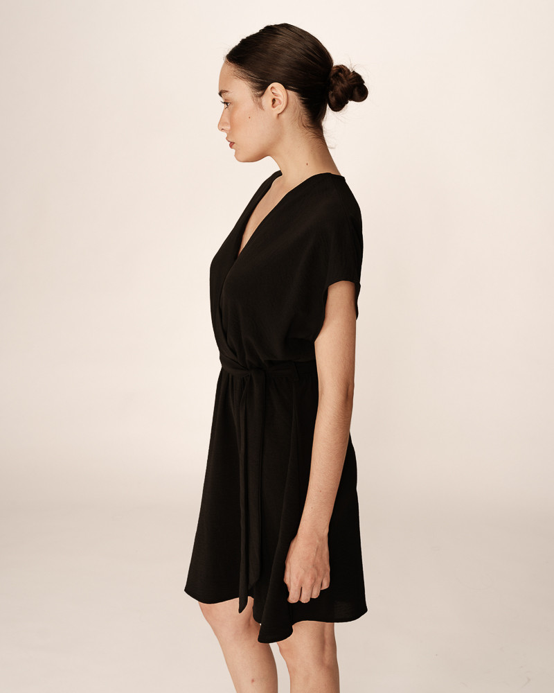 Grace & Mila ROBE COURTE NOIR PAPAYE