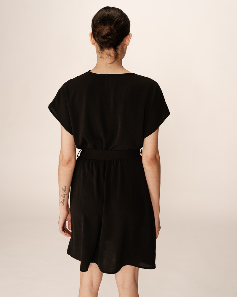 Grace & Mila ROBE COURTE NOIR PAPAYE