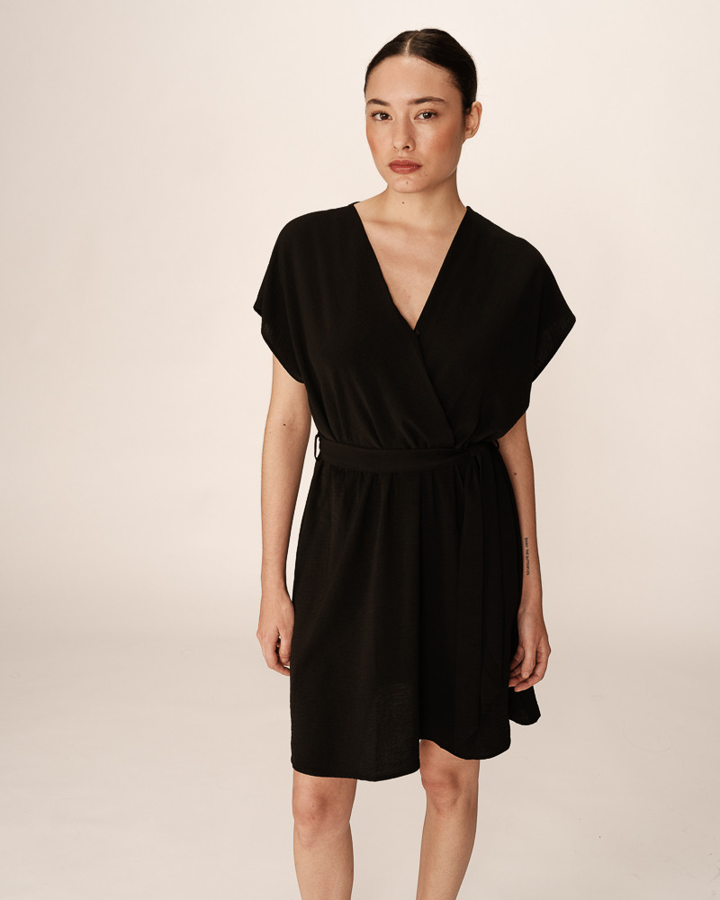 grace & mila ROBE COURTE NOIR PAPAYE