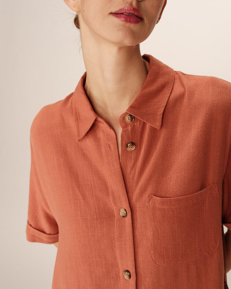 Grace & Mila ROBE COURTE TERRACOTTA PAQUITA