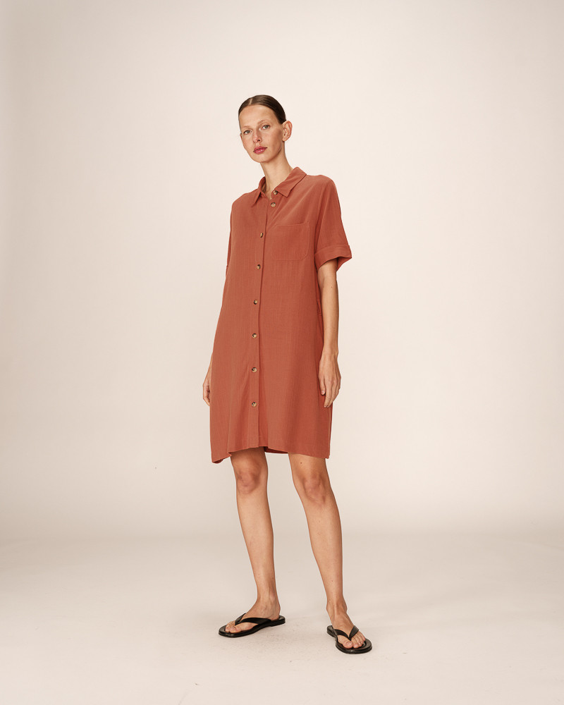 Grace & Mila ROBE COURTE TERRACOTTA PAQUITA