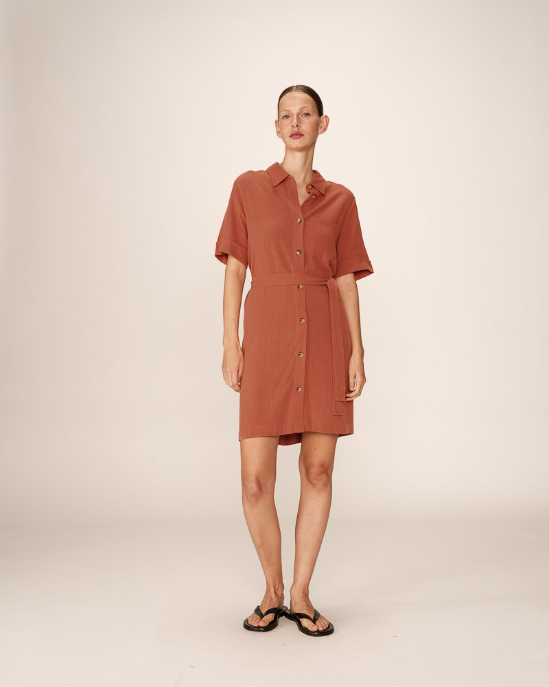 grace & mila ROBE COURTE TERRACOTTA PAQUITA