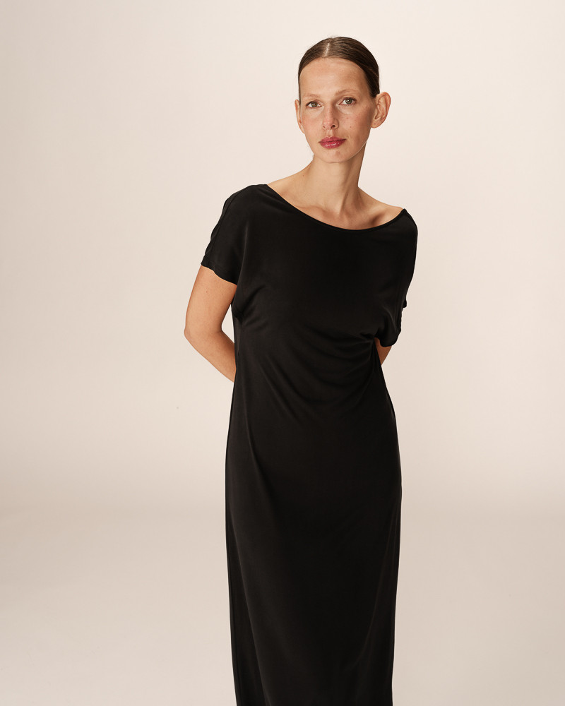 Grace & Mila ROBE LONGUE ANTHRACITE PEACE