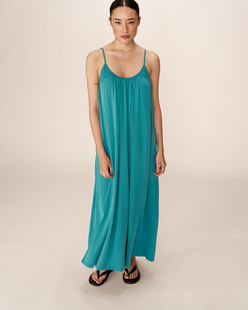Grace & Mila ROBE LONGUE AQUA PIVOINE