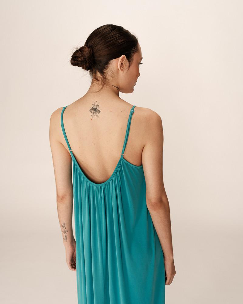 Grace & Mila ROBE LONGUE AQUA PIVOINE
