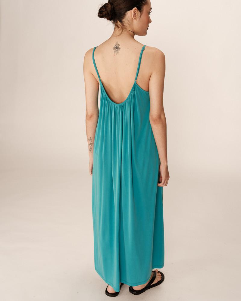 Grace & Mila ROBE LONGUE AQUA PIVOINE