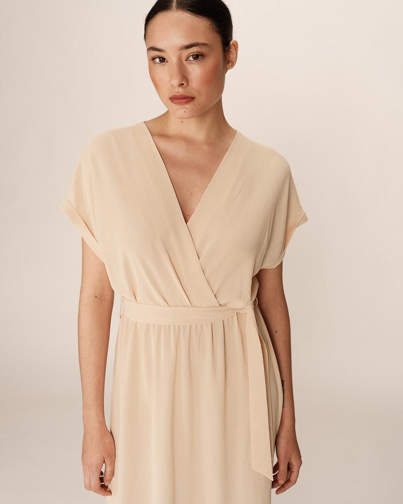 Grace & Mila ROBE LONGUE BEIGE PAPILLON