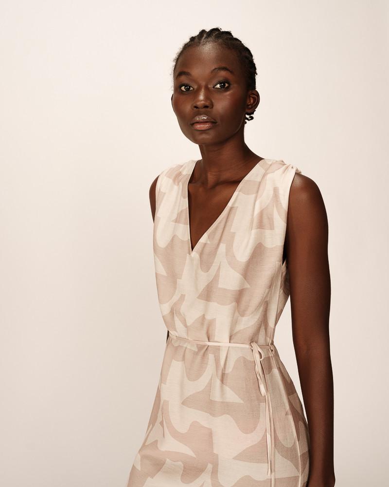 Grace & Mila ROBE LONGUE BEIGE PENSEE