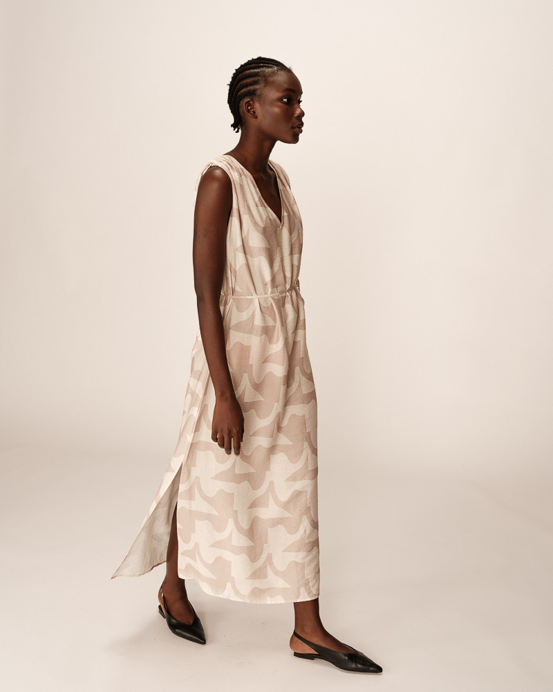 Grace & Mila ROBE LONGUE BEIGE PENSEE