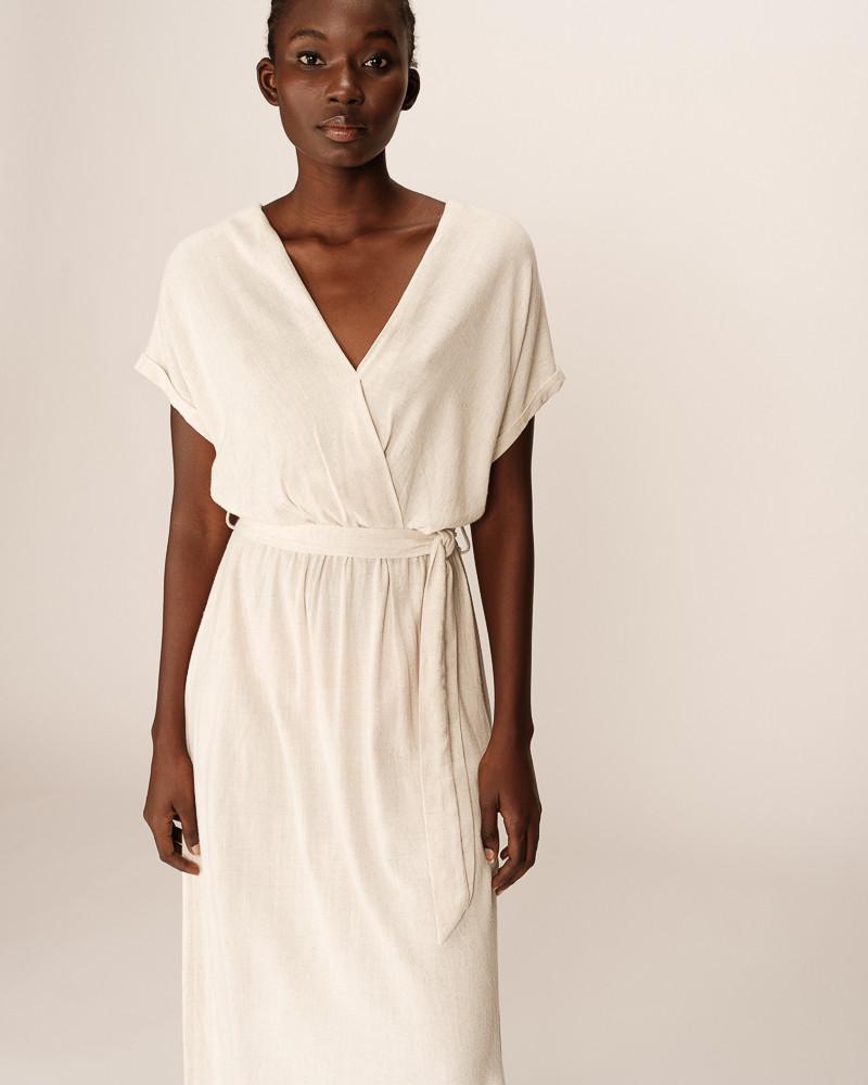 Grace & Mila ROBE LONGUE BEIGE POLLEN
