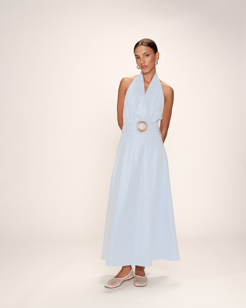 grace & mila ROBE LONGUE BLEU ROSAMOUR
