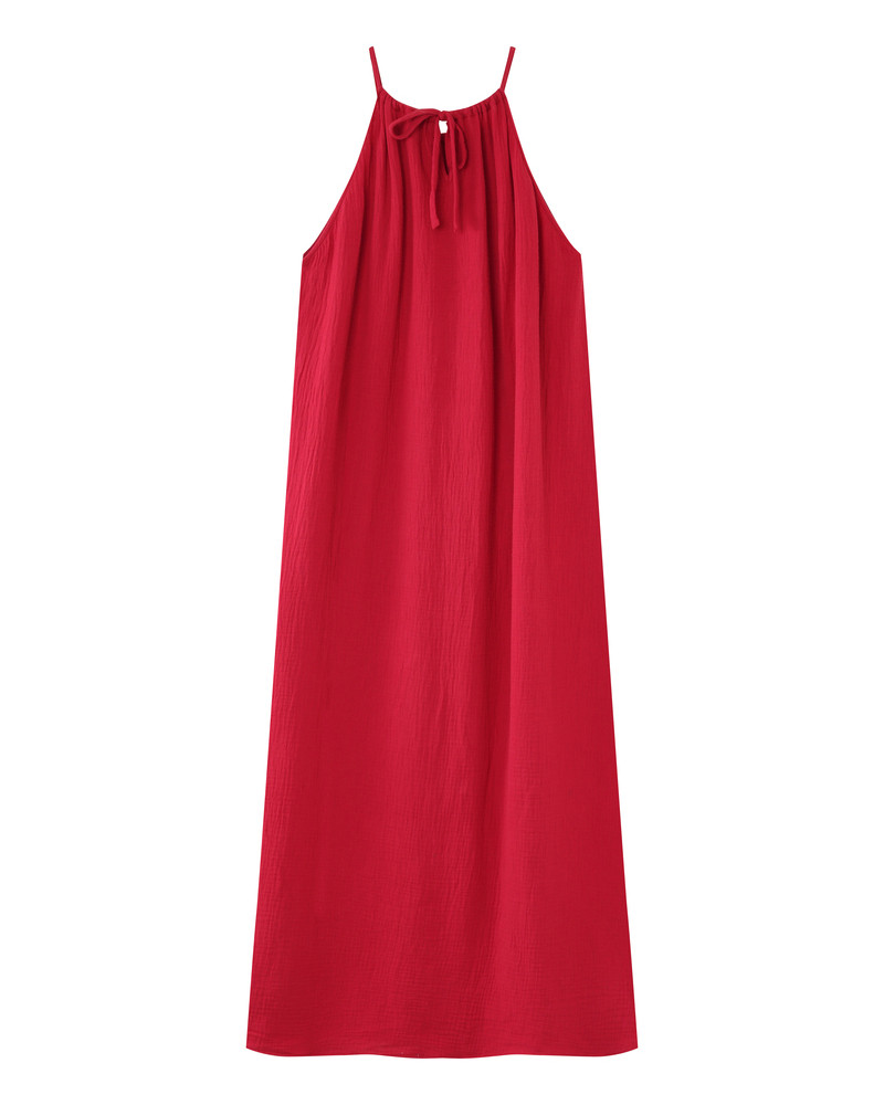 Grace & Mila ROBE LONGUE CERISE RUBIS