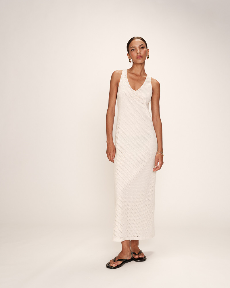 grace & mila ROBE LONGUE ECRU REVEUSE