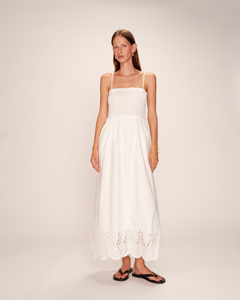 grace & mila ROBE LONGUE ECRU ROSEBELLA