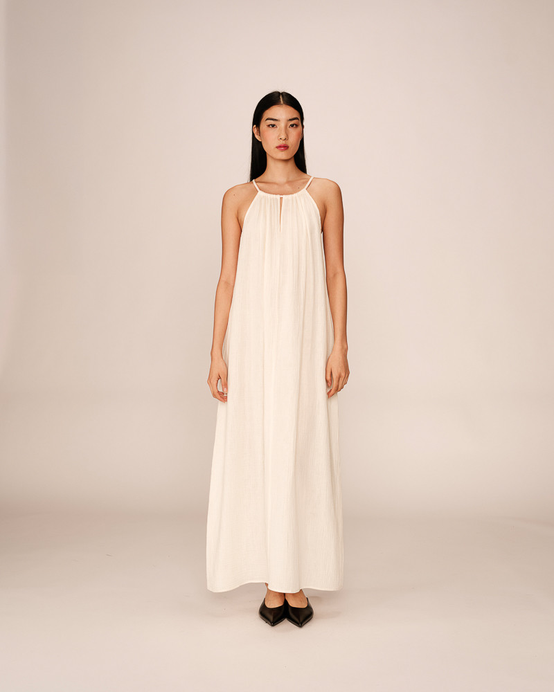 grace & mila ROBE LONGUE ECRU RUBIS