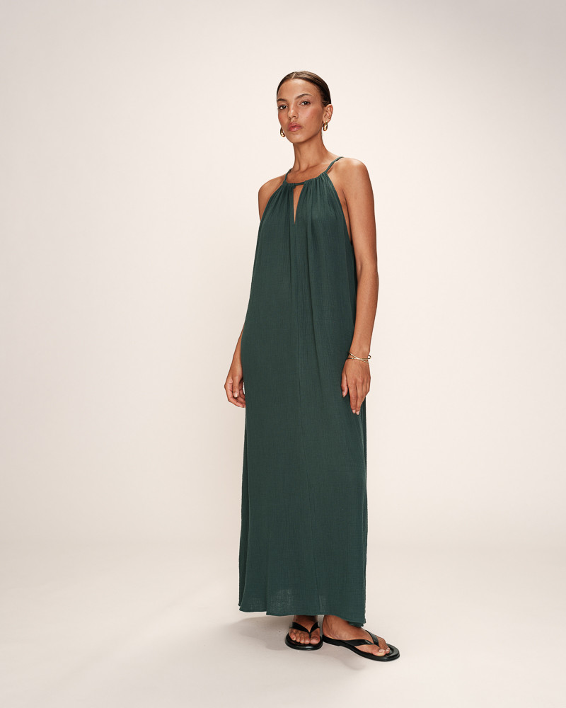 grace & Mila ROBE LONGUE EMERAUDE RUBIS