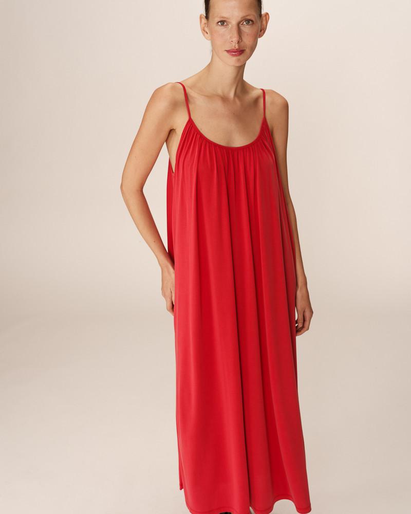 Grace & Mila ROBE LONGUE FRAMBOISE PIVOINE