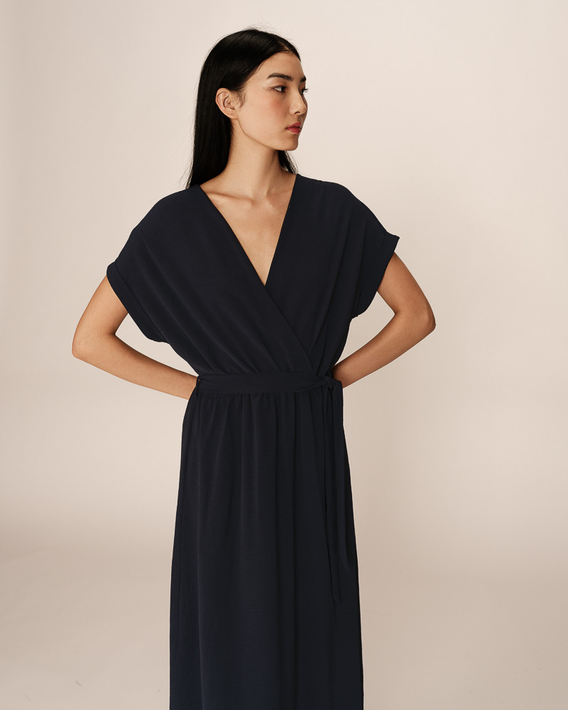 Grace & Mila ROBE LONGUE MARINE PAPILLON