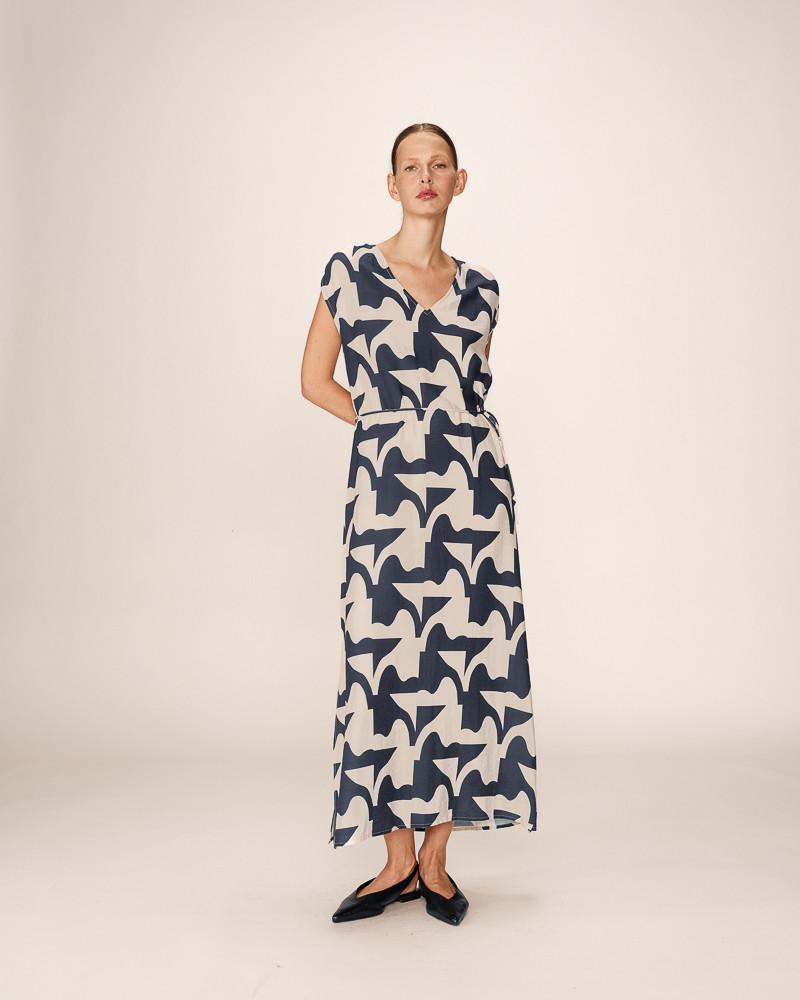 Grace & Mila ROBE LONGUE MARINE PENSEE