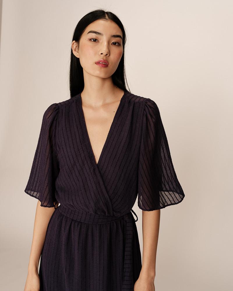 Grace & Mila ROBE LONGUE MARINE PERSE