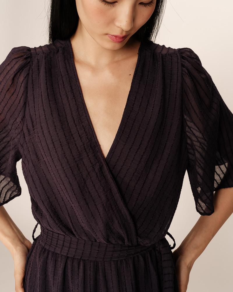Grace & Mila ROBE LONGUE MARINE PERSE