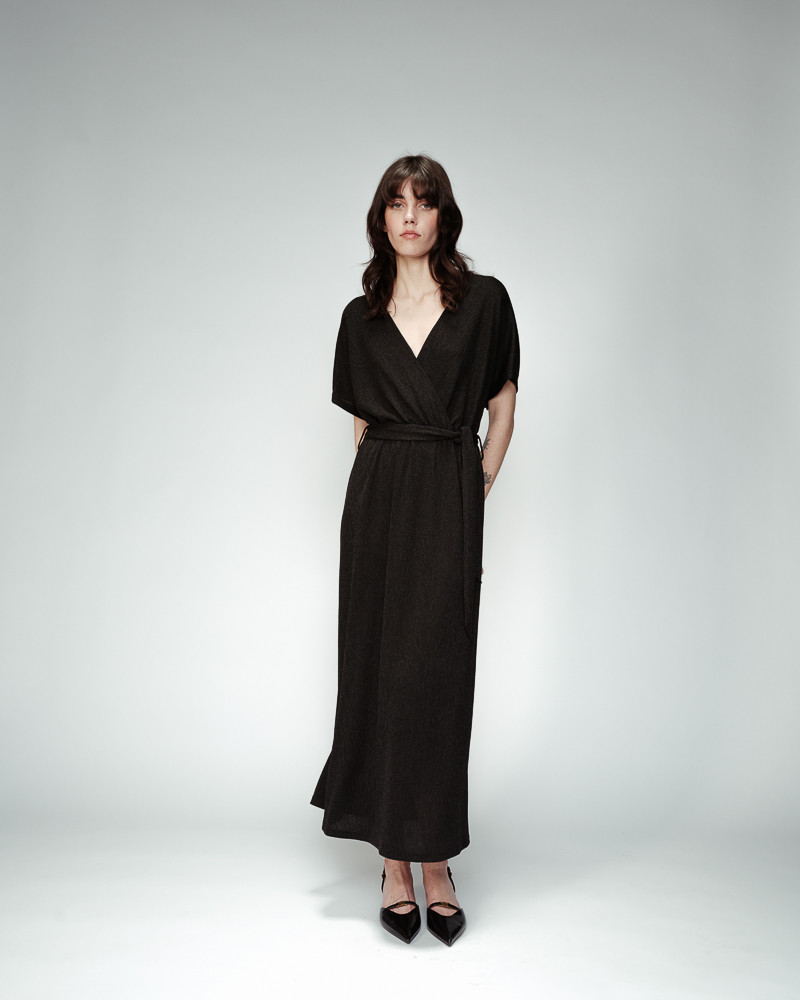 grace & mila ROBE LONGUE NOIR ORIA