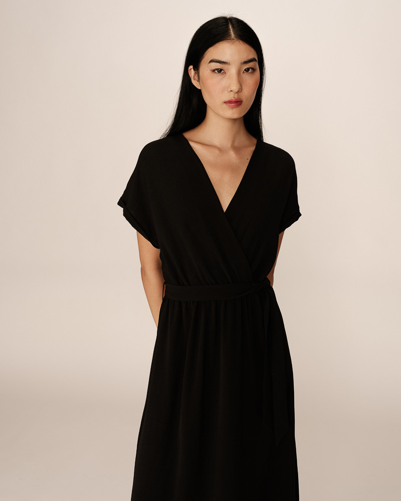 grace & mila ROBE LONGUE NOIR PAPILLON