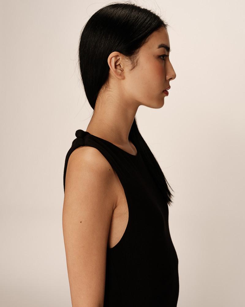 Grace & Mila ROBE LONGUE NOIR PISTACHE