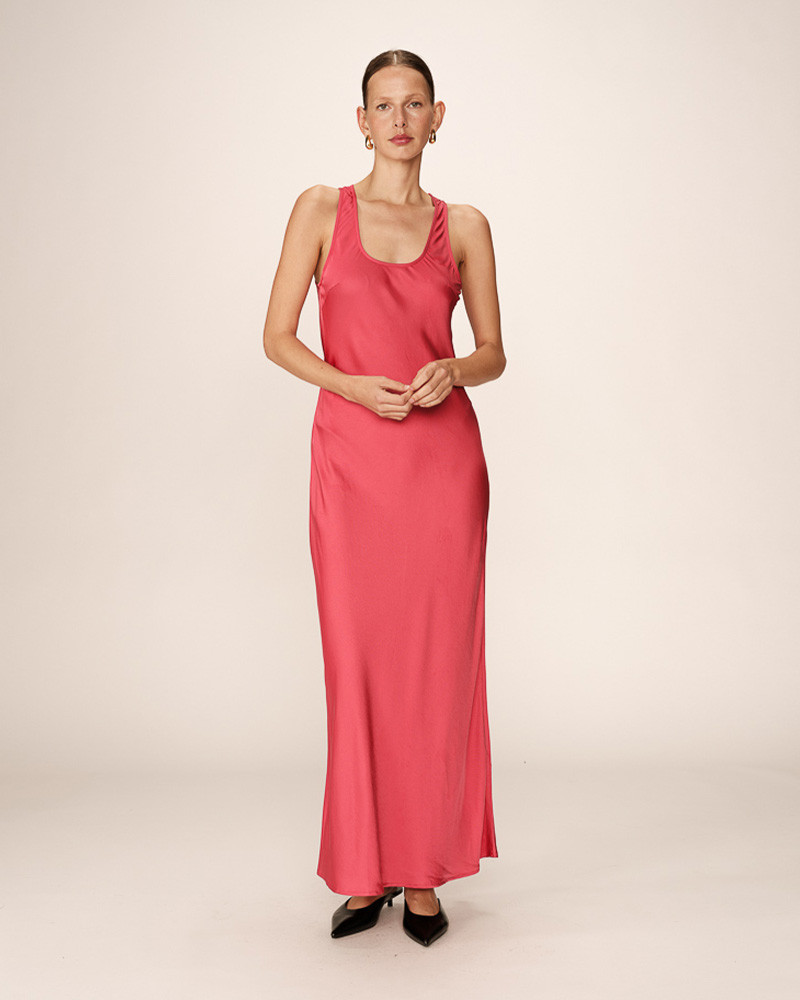 grace & mila ROBE LONGUE ROSE PIPPA