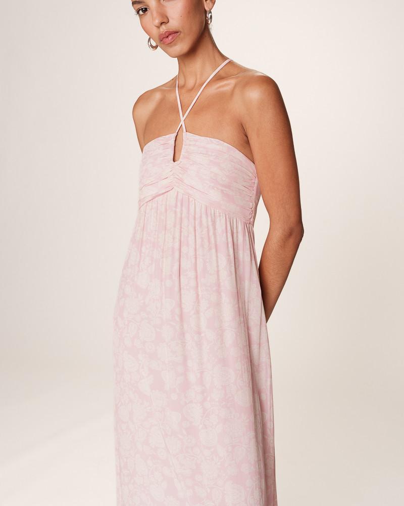 Grace & Mila ROBE LONGUE ROSE REINE