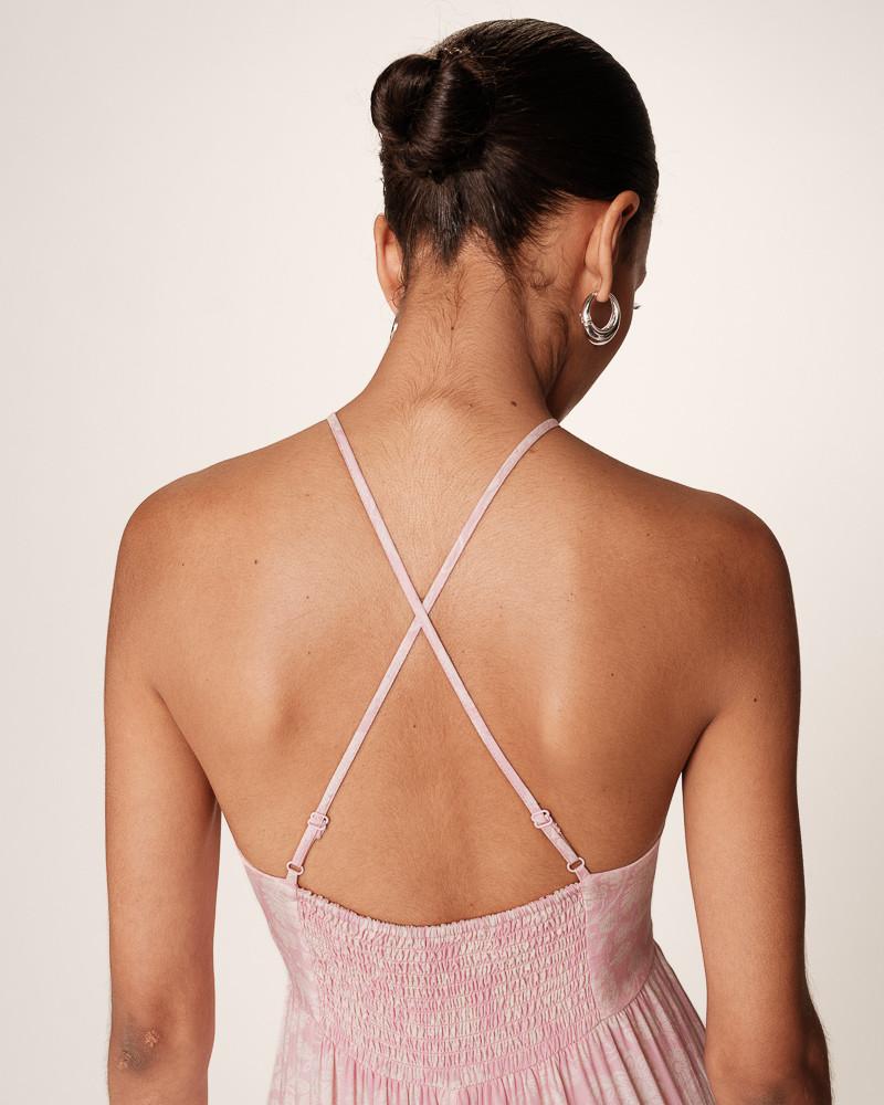 Grace & Mila ROBE LONGUE ROSE REINE
