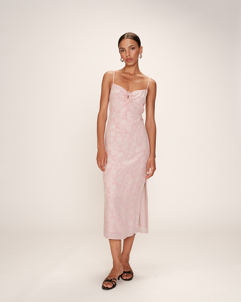 grace & mila ROBE LONGUE ROSE RETINA