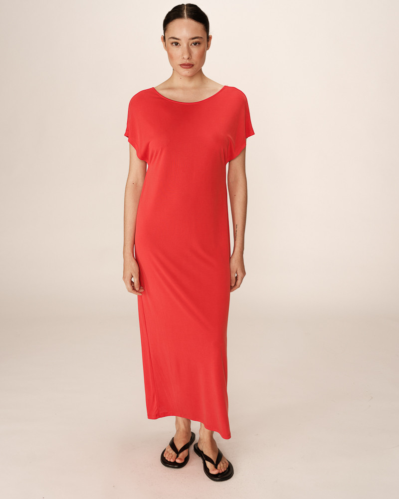 Grace & Mila ROBE LONGUE ROUGE PEACE