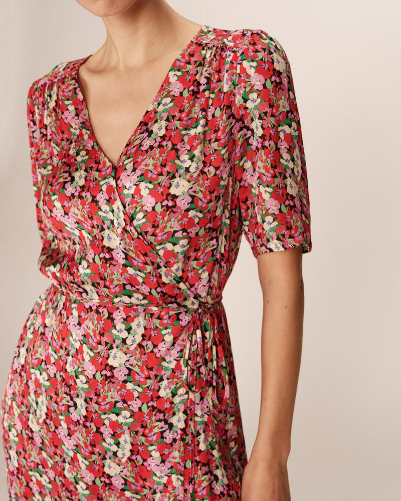 Grace & Mila ROBE LONGUE ROUGE PERLINE