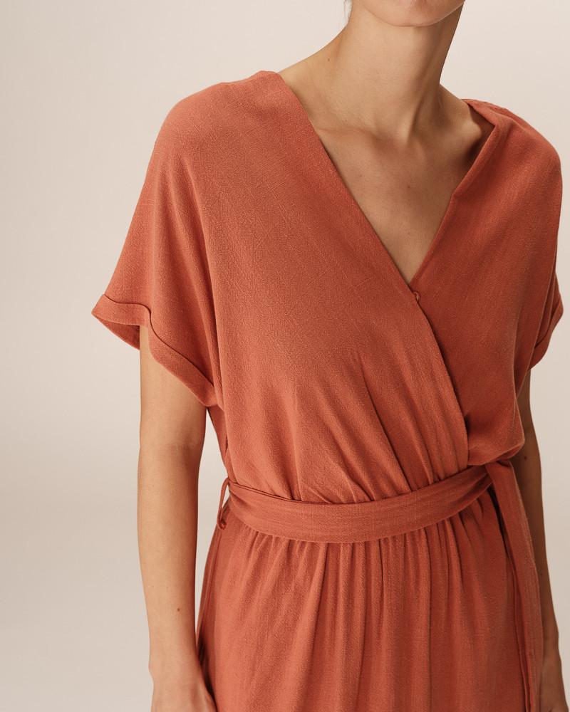 Grace & Mila ROBE LONGUE TERRACOTTA POLLEN
