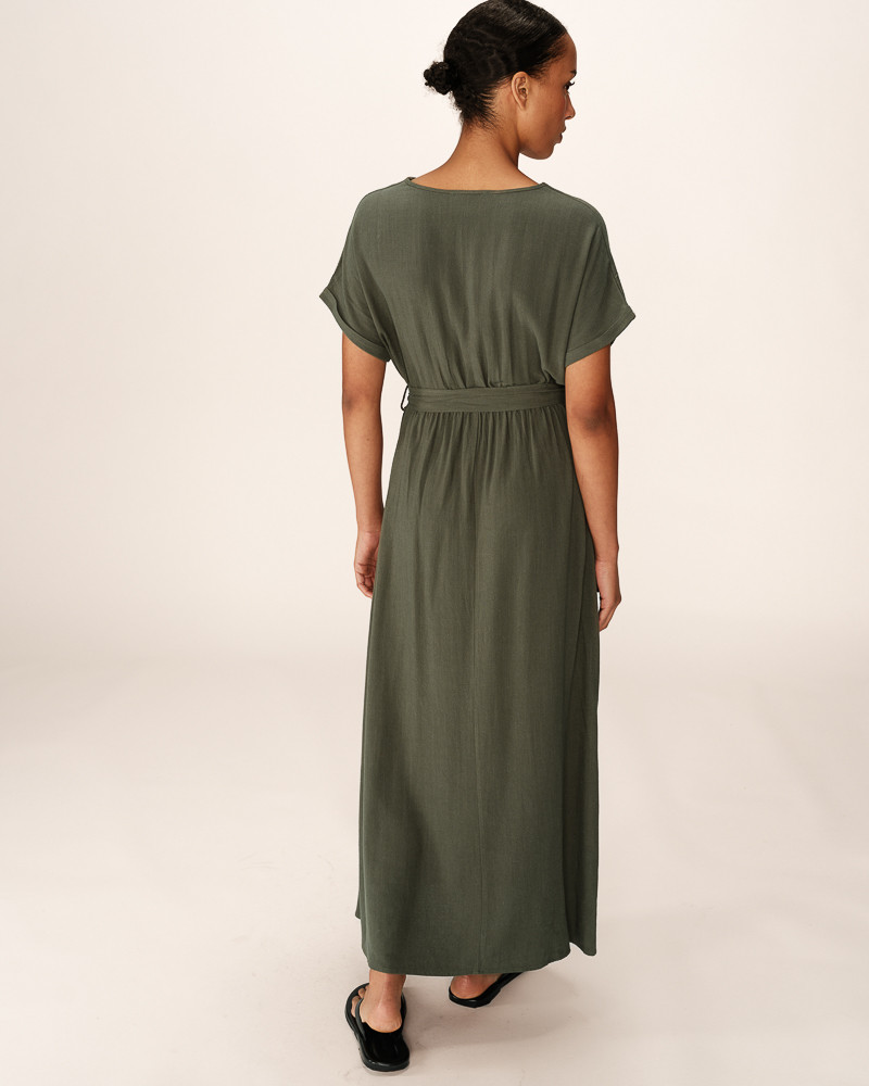 Grace & Mila ROBE LONGUE VERT POLLEN