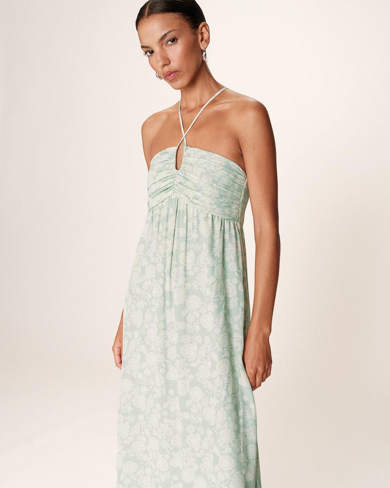 Grace & Mila ROBE LONGUE VERT REINE