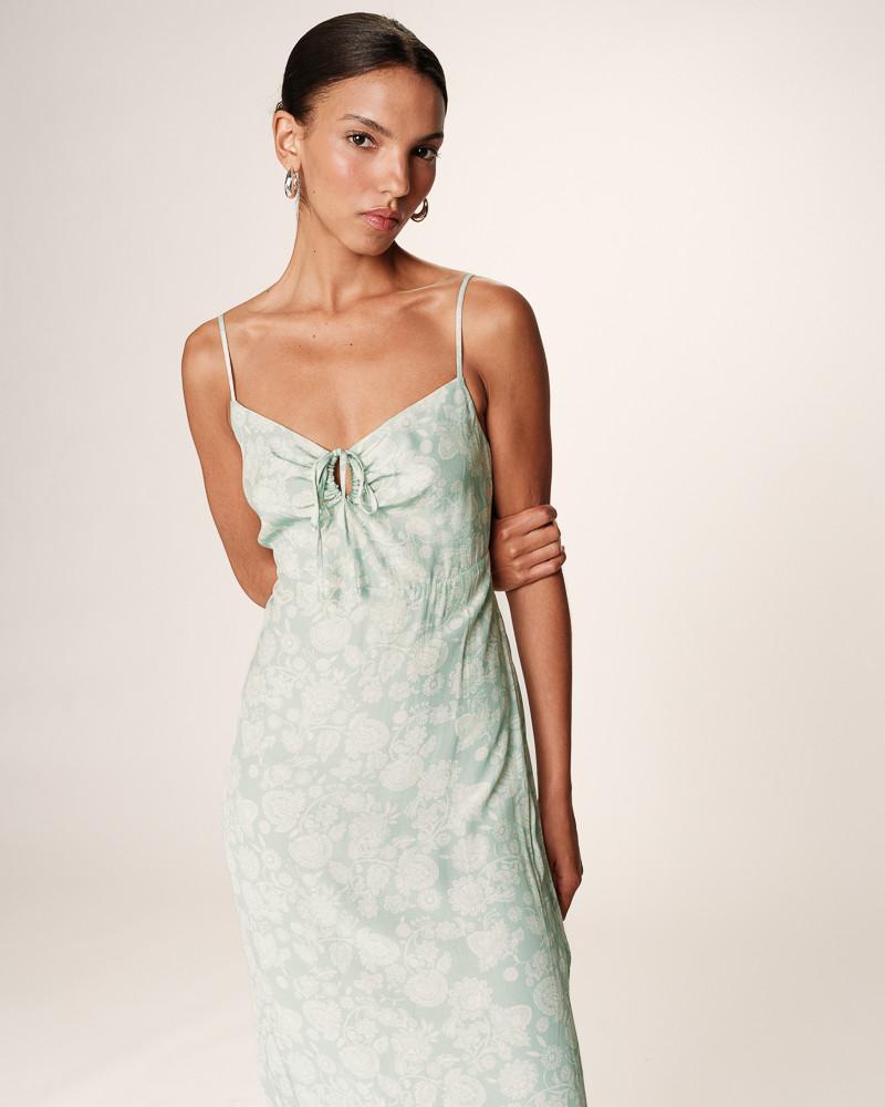 Grace & Mila ROBE LONGUE VERT RETINA