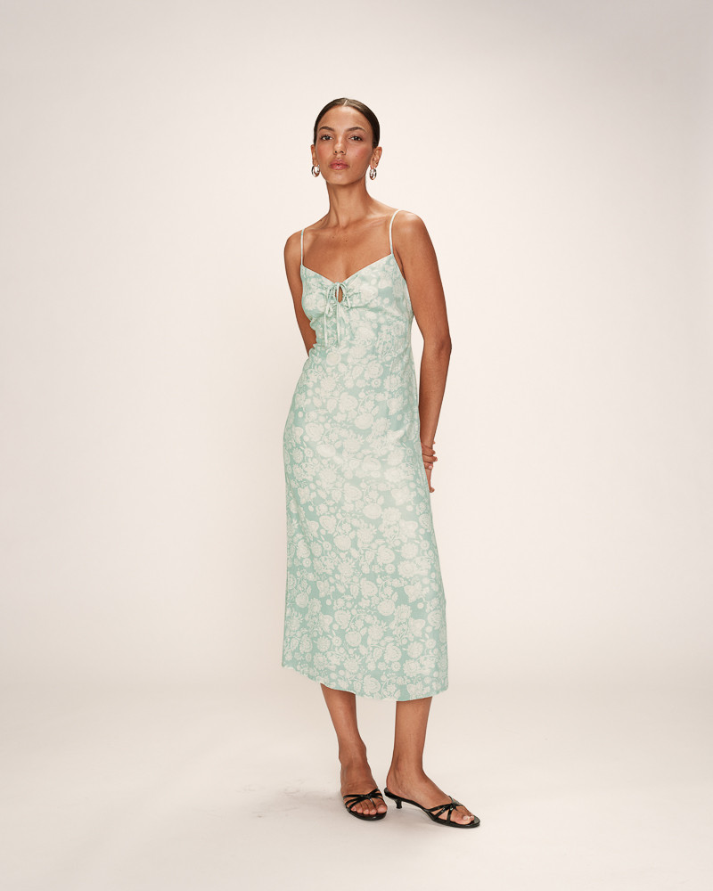 Grace & Mila ROBE LONGUE VERT RETINA