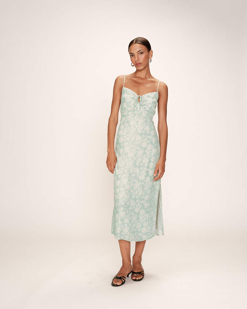 grace & mila ROBE LONGUE VERT RETINA