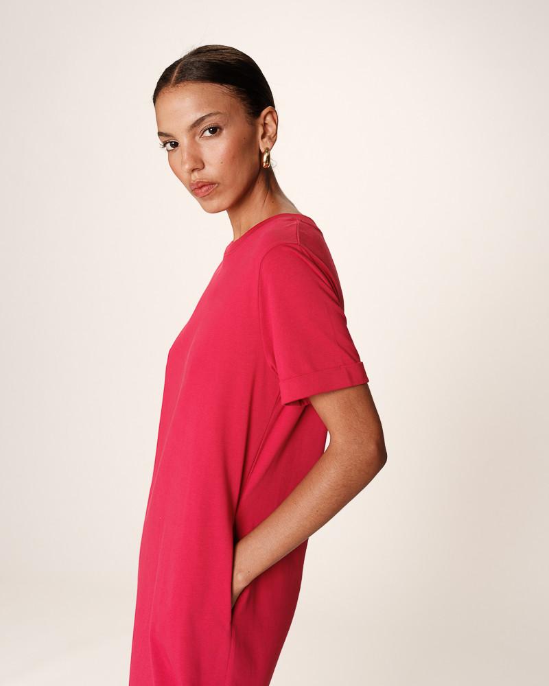 Grace & Mila ROBE MI-LONGUE CERISE ROSALIE