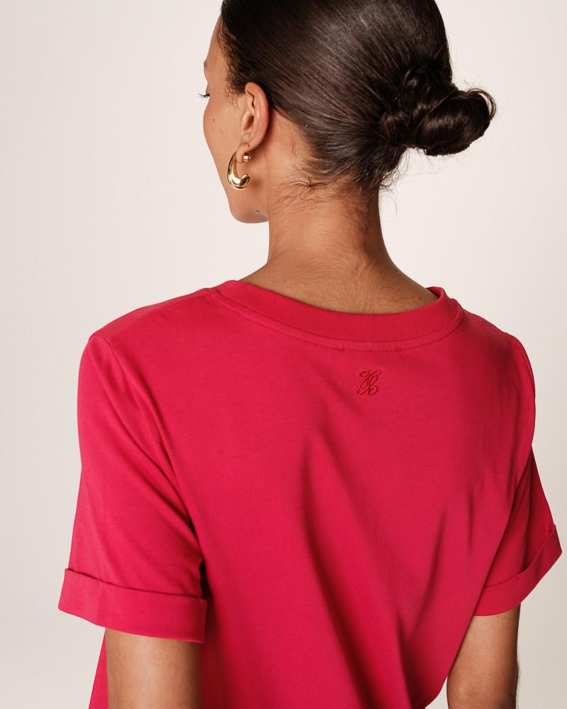 Grace & Mila ROBE MI-LONGUE CERISE ROSALIE