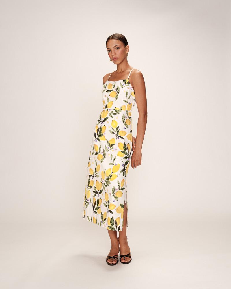 grace & mila ROBE MI-LONGUE ECRU REBECCA